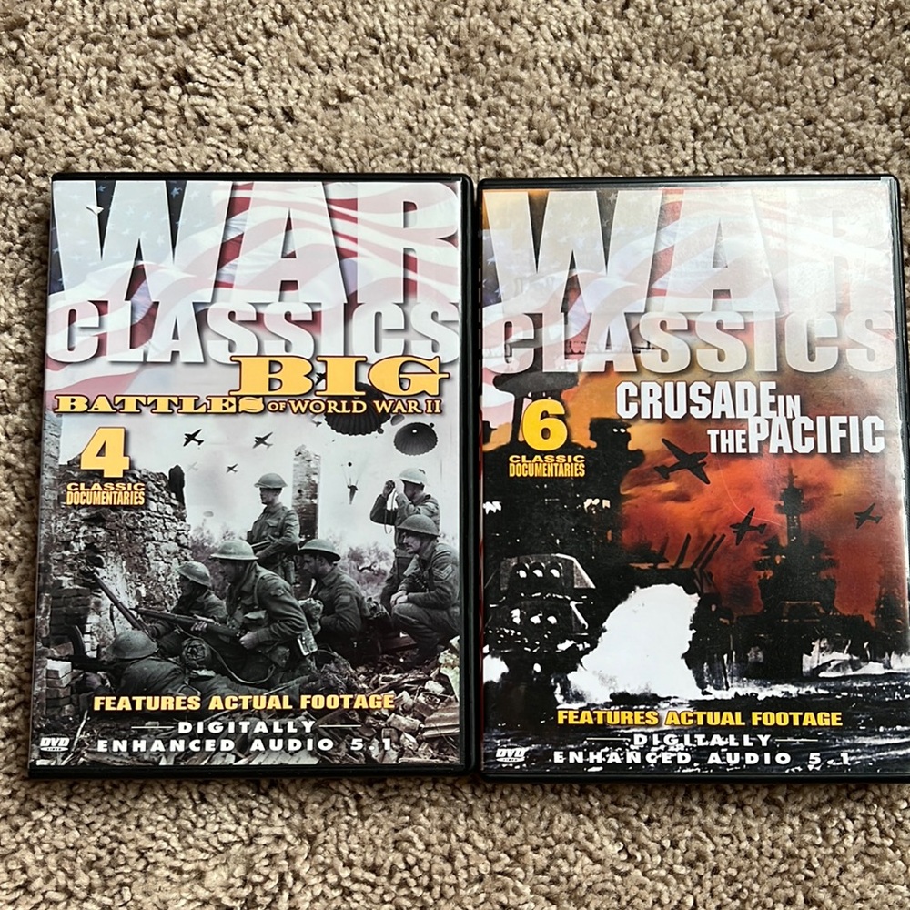 War classics 4 & 6 DVD’s